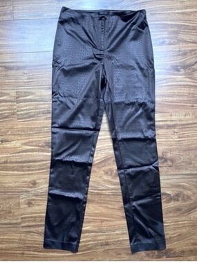 Fashionista 90's Women's Brown Snake Shiny Skinny Ankle Stretch Pants Size 6